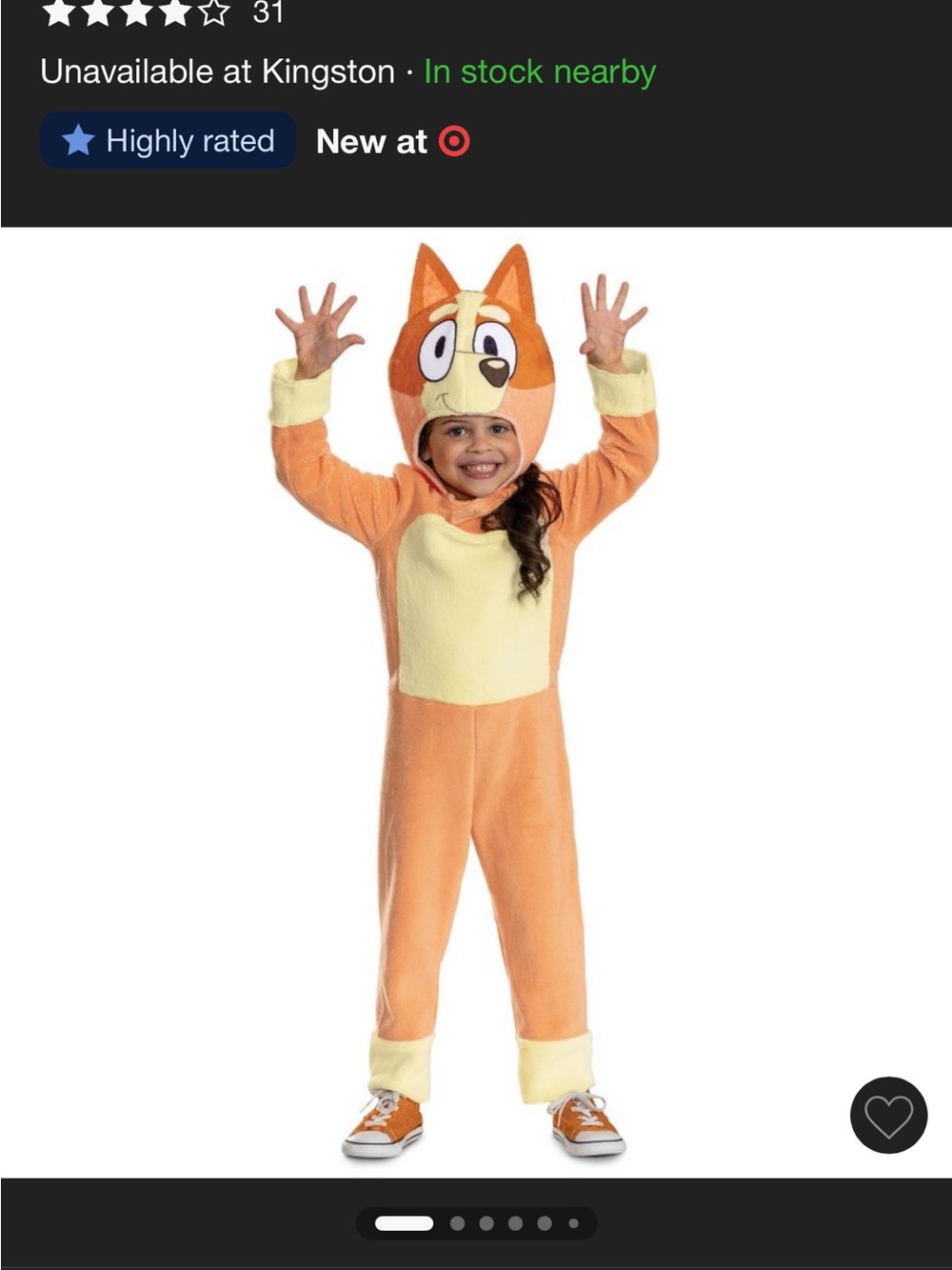 Orange Fox Plush Kids Costume with Cream Belly